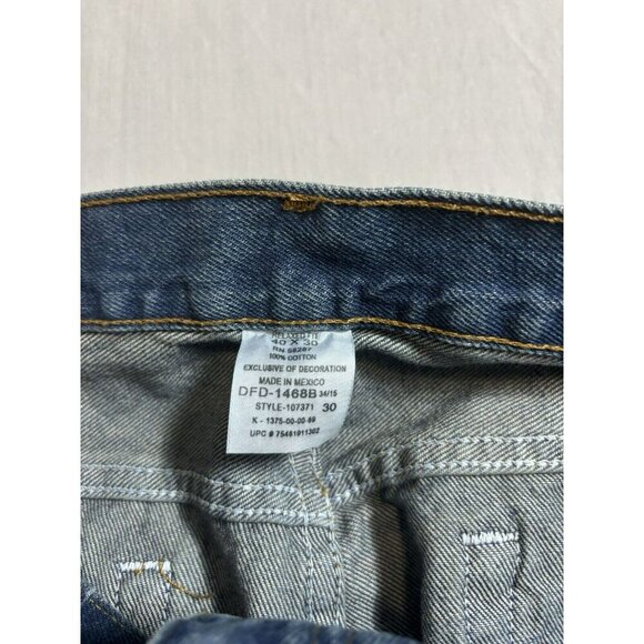 NEW NWT 40X30 Faded Glory Blue Light Stonewash Relaxed Fit Straight Denim Jeans - Picture 5 of 11